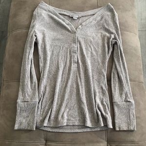 Gray knitted shirt